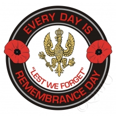 14th/20th Kings Hussars Remembrance Day Sticker